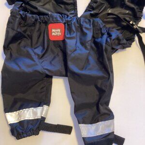 Muddy Mutts Dog Pants Size S/P Waterproof Clothing Has Leg Reflectors